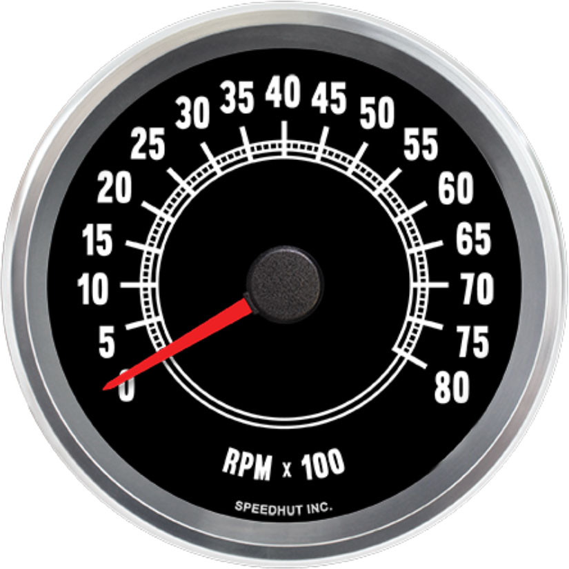 3-3/8" Classic Tachometer | 8K RPM | Chevy C10 Truck Design