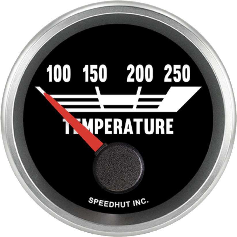 2-1/16" Water Temp Gauge | 100-250F | Chevy C10 Truck Design
