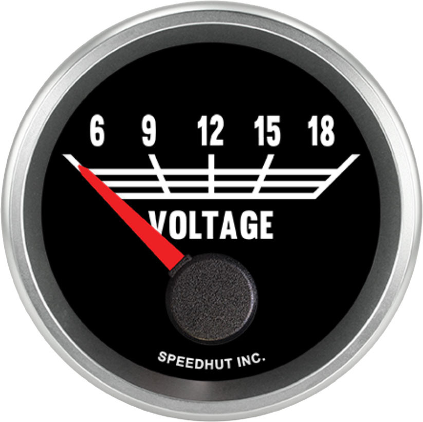 2-1/16" Volt Gauge | 6-18V | Chevy C10 Truck Design