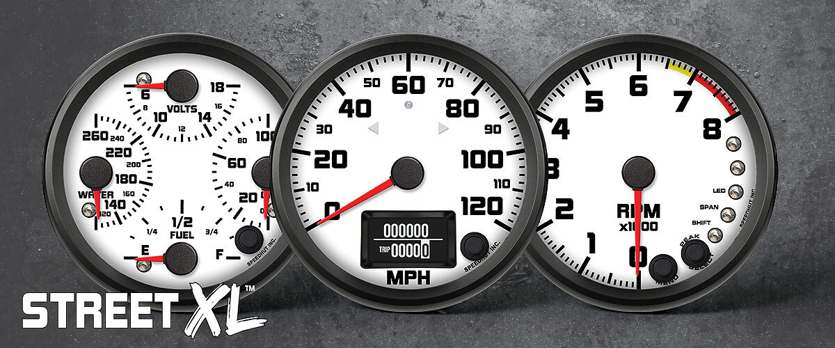 Street XL large face performance gauges