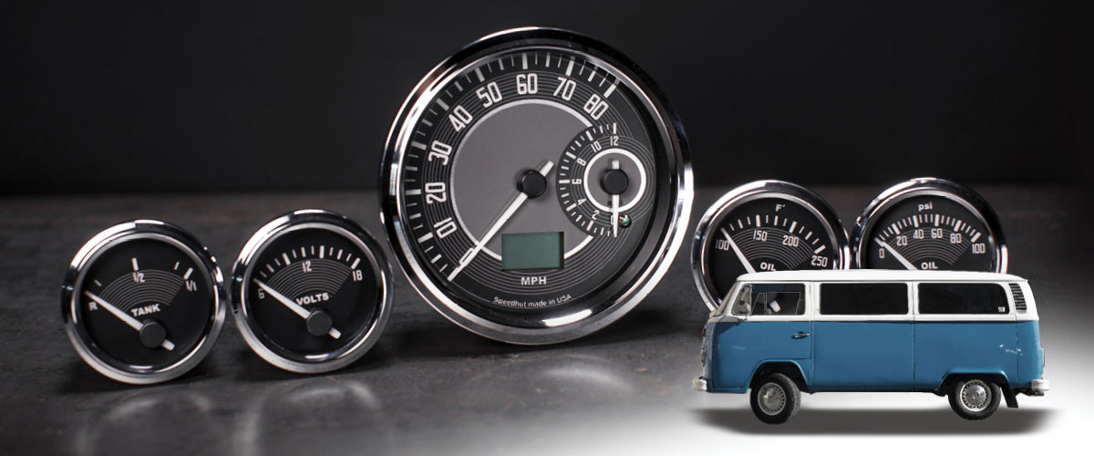Volkswagen Beetle and Bus custom gauges