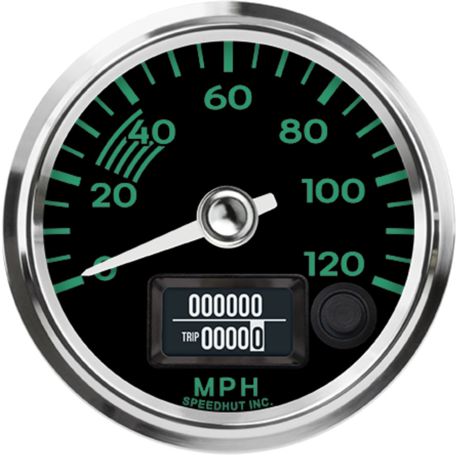 2-5/8" GPS Speedometer | 120 MPH | Porsche 356 Design