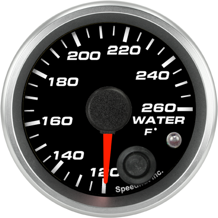 2-1/16" Water Temp Gauge 120-260F (w/ warning)